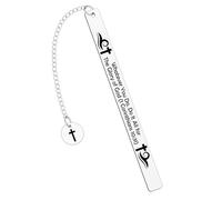 Christian Metal Bookmark Gifts Bible Verse Bookmark for Women Men Inspirational Bookmarks Gift Religious Scripture Book Marks for Friends Book Lovers