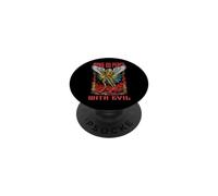 Christian Michael Archangel Warrior Make No Peace With Evil PopSockets Adhesive PopGrip
