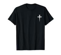 Christian Minimalist Religious Cross Calvary Three Nails T-Shirt