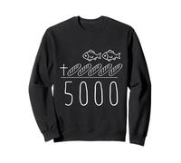 Christian Miracle 2 Fish 5 Loaves 5000 Served Bible Sweatshirt