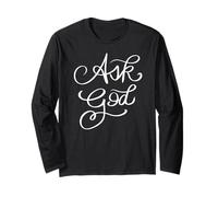 Christian Mom Birthday Mother's Day Jesus Loves Mama Ask God Long Sleeve T-Shirt