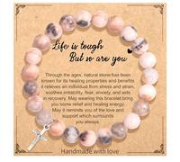 Christian Mothers-Day Gifts for Women, First Communion Confirmation Graduation Gifts Religious Cross Bracelet for Mom/Daughter/Friend/Sister/Grandma/Granddaughter/Godmother/Her, Inspirational Birthday