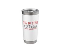 Christian Motivation 1% Better Every Day Prayer & Scripture Stainless Steel Insulated Tumbler