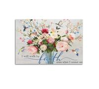 Christian Motivational Quotes Canvas Poster Wall Art Poster Suitable for Room Aesthetics And Decoration Bedroom And Living Room Unframe-style 12x18inch(30x45cm)