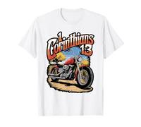Christian Motorcycle Design with Bible Verse T-Shirt