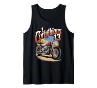 Christian Motorcycle Design with Bible Verse Tank Top
