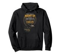 Christian Mount Up With Wings As Eagles Isaiah 40:31 Pullover Hoodie