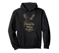 Christian Mount Up With Wings As Eagles Isaiah 40:31 Pullover Hoodie