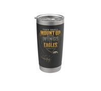 Christian Mount Up with Wings As Eagles Isaiah 40:31 Stainless Steel Insulated Tumbler
