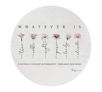 Christian Mouse Pad,Bible Verse Mousepad,Christian Gifts for Women,Christian Philippians 4:8 Whatever is True Mousepads