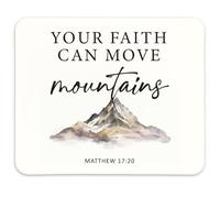 Christian Mouse Pad,Gifts for Christians,Non-Slip Rubber Base Mousepads for Home Office Dorm Desk Decor, 9.4"x7.9"