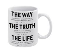 Christian Mug, The Truth Mug Funny Coffee Mug,Man Cave Prints,The Best Gift for Colleagues, Parents, and Grandparents, 110z Men and Women