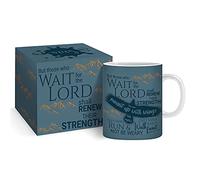 Christian Mug with Gift Box, Eagles Wings, Bible Verse Isaiah 40:31