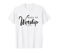 Christian Musician Made To Worship Psalms 95:1 Bible Verse T-Shirt