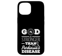 Christian My God Is Stronger Than Parkinson’s Awareness Case for iPhone 15