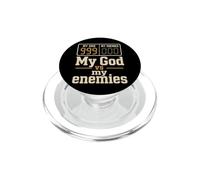 Christian My God Vs My Enemies Faith Gift PopSockets PopGrip for MagSafe