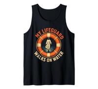 Christian My Lifeguard Walks On Water Faith Gift Tank Top