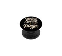 Christian My Love Language Is Prayer Faith Gift PopSockets Adhesive PopGrip