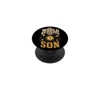 Christian My World Revolves Around The Son Faith Gift PopSockets Adhesive PopGrip