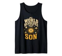 Christian My World Revolves Around The Son Faith Gift Tank Top