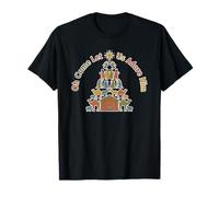 Christian Nativity Christmas Scene Oh Come Let Us Adore Him T-Shirt