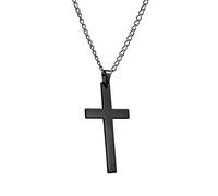 Christian Necklaces for Men, Christian Necklaces for Men, Stainless Steel Chain Necklace Christian Men Pendants, All-Match Men Accessories Hip-Pop Anti-fouling Bible Pendant for Church, se beskrivning
