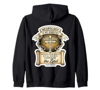 Christian Neurologist Neurology Is My Ministry Doctor Jesus Zip Hoodie