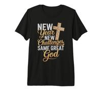 Christian New Years 2026 Happy New Year Same Great God Premium T-Shirt