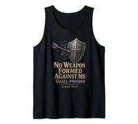 Christian No Weapon Formed Against Me Shall Prosper Gift Tank Top