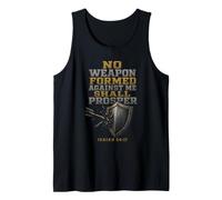 Christian No Weapon Formed Against Me Shall Prosper Gift Tank Top
