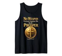 Christian No Weapon Formed Against Me Shall Prosper Tank Top