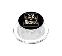 Christian Not Lucky Simply Blessed Bible Verse Gift PopSockets PopGrip for MagSafe