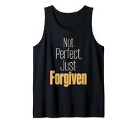 Christian Not Perfect Just Forgiven Faith Gift Tank Top