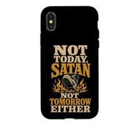 Christian Not Today Satan Not Tomorrow Either Faith Gift Case for iPhone X/XS