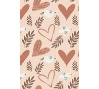 Christian Notebook: Faith Love Peace: Lined Journal with Dove & Heart Pattern | 120 Page Notebook for Prayer, Notes & Bible Study