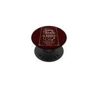 Christian Nurse Faith Quote Jesus Heals I Assist Message PopSockets Adhesive PopGrip