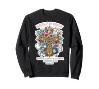 Christian Nurse Nursing Is My Ministry Floral Bible Verse Sweatshirt