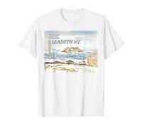 Christian Ocean T-Shirt Psalms 23:2 Beside Still Waters T-Shirt