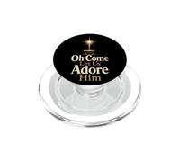 Christian Oh Come Let Us Adore Him Nativity Gift PopSockets PopGrip for MagSafe