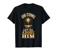 Christian Oh Come Let Us Adore Him Nativity Gift T-Shirt