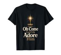 Christian Oh Come Let Us Adore Him Nativity Gift T-Shirt
