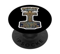 Christian Oncologist Doctor Oncology Is My Ministry Jesus OD PopSockets Adhesive PopGrip