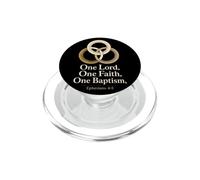 Christian One Lord One Faith Bible Verse Gift PopSockets PopGrip for MagSafe