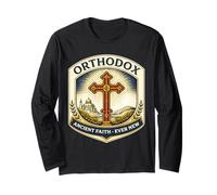 Christian Orthodox Ancient Faith Ever New Jesus Christ God Long Sleeve T-Shirt