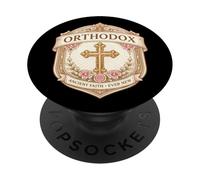 Christian Orthodox Ancient Faith Ever New Jesus Womens Girl PopSockets Adhesive PopGrip