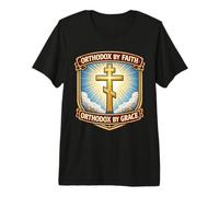 Christian Orthodox by Faith Grace New Convert Eastern Jesus Premium T-Shirt