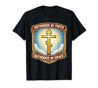 Christian Orthodox by Faith Grace New Convert Eastern Jesus T-Shirt