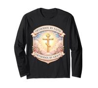 Christian Orthodox by Faith Grace New Convert Eastern Womens Long Sleeve T-Shirt
