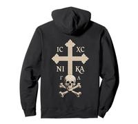 Christian Orthodox Cross - Skull of Adam Pullover Hoodie