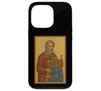 Christian Orthodox Icon of Prophet Noah holding the Ark Case for iPhone 13 Pro